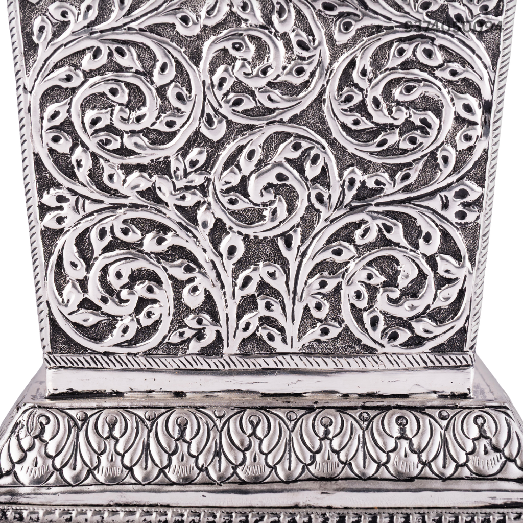 Antique Silver or German Silver Tulsi Pot/Vrindavan