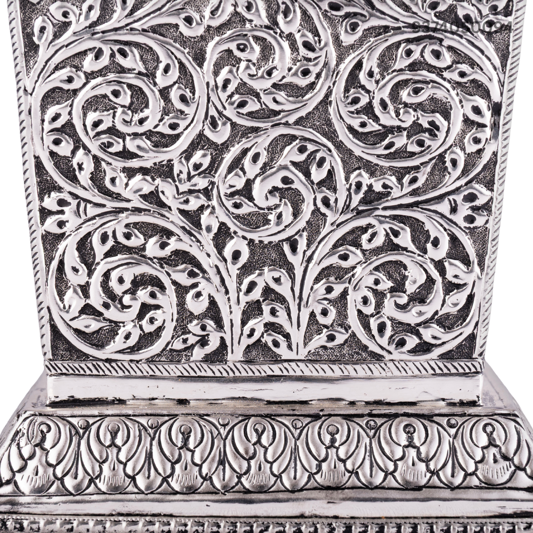 Antique Silver or German Silver Tulsi Pot/Vrindavan