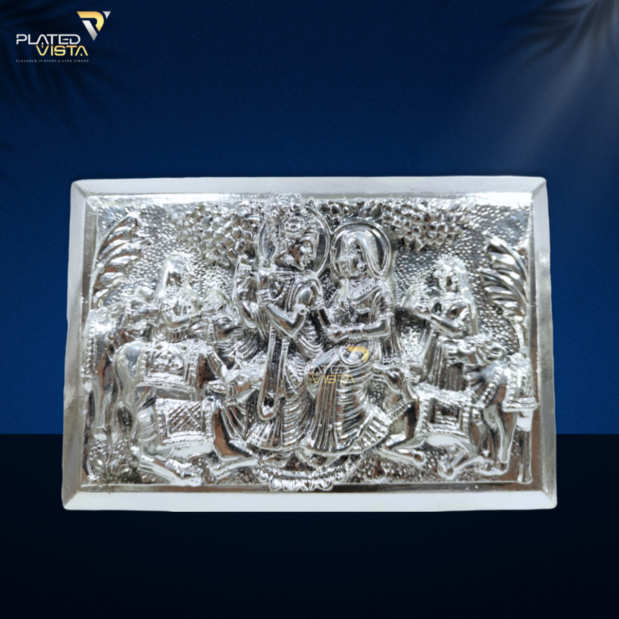 DRY FRUIT BOX WITH SILVER BOUNDRY