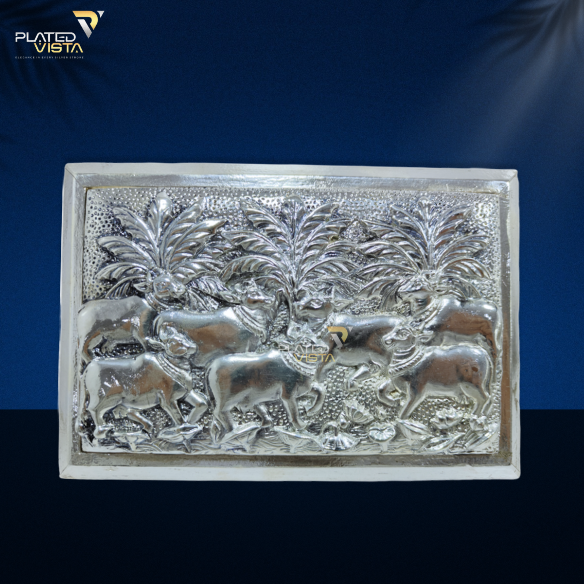 DRY FRUIT BOX WITH SILVER BOUNDRY