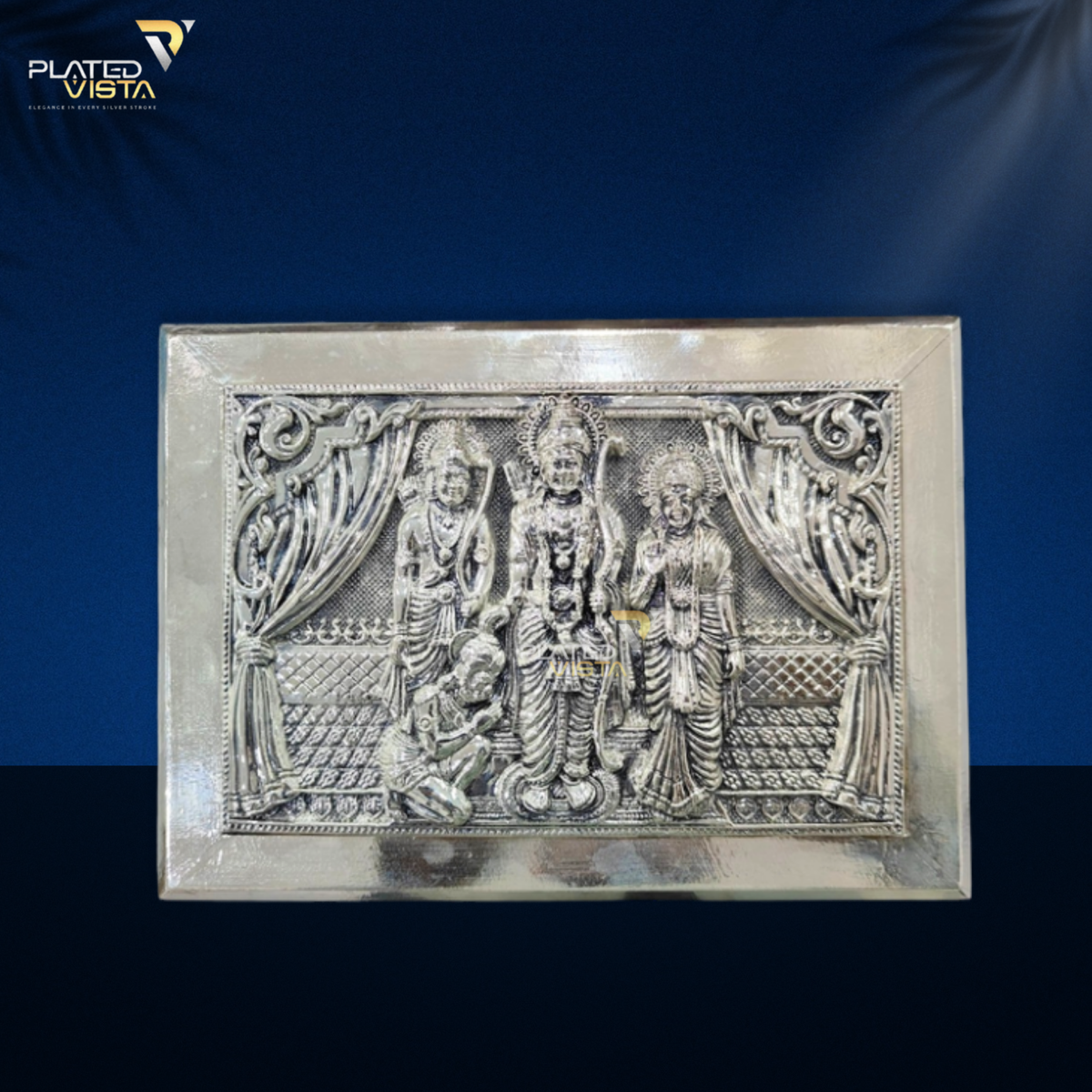 RAM DARBAR DRY FRUIT BOX WITH SILVER BORDER