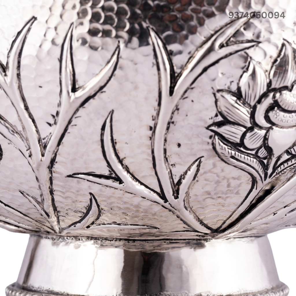 Silver-Toned Decorative Bowl