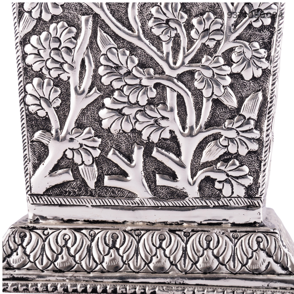 Antique Silver or German Silver Tulsi Pot/Vrindavan