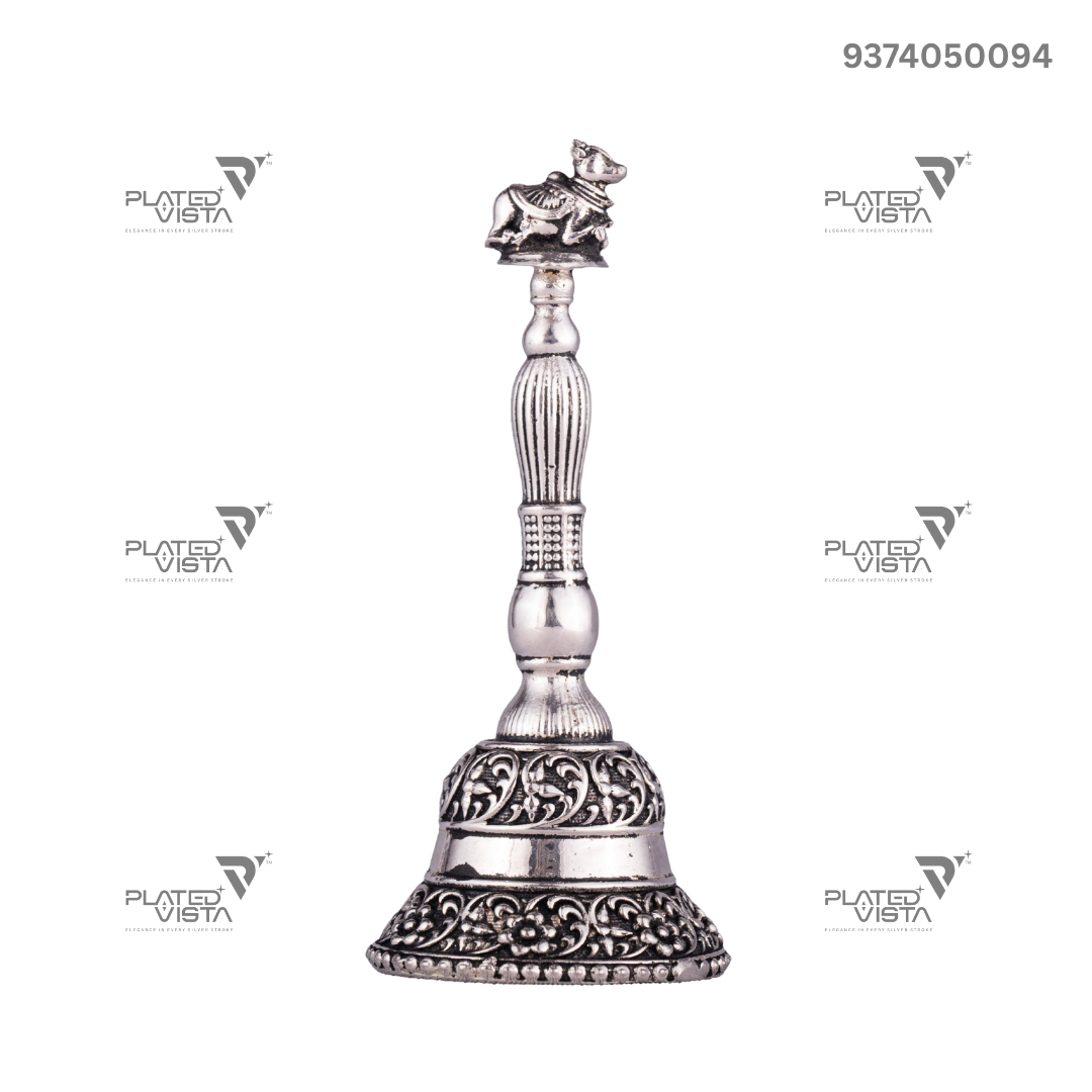 Silver-Plated Nandi Bell