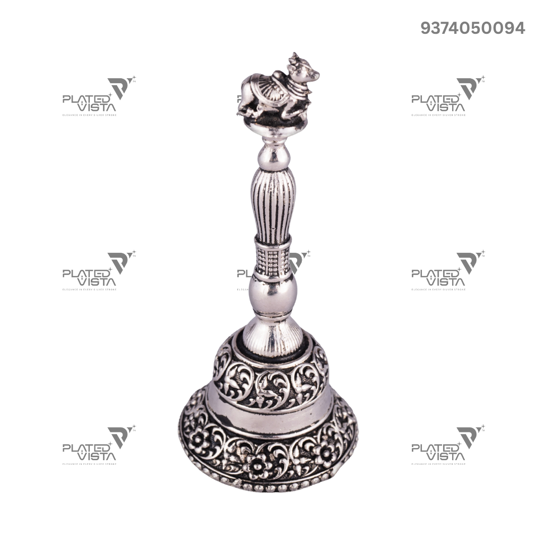 Silver-Plated Nandi Bell