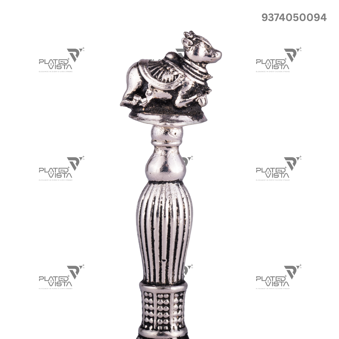 Silver-Plated Nandi Bell
