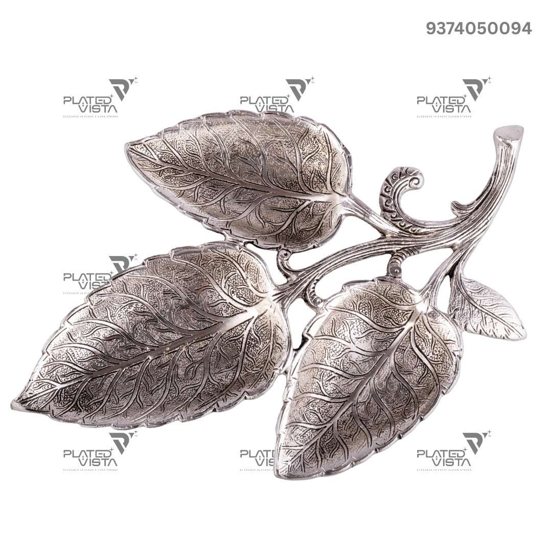 Buccellati Sterling Silver Leaf Bowl