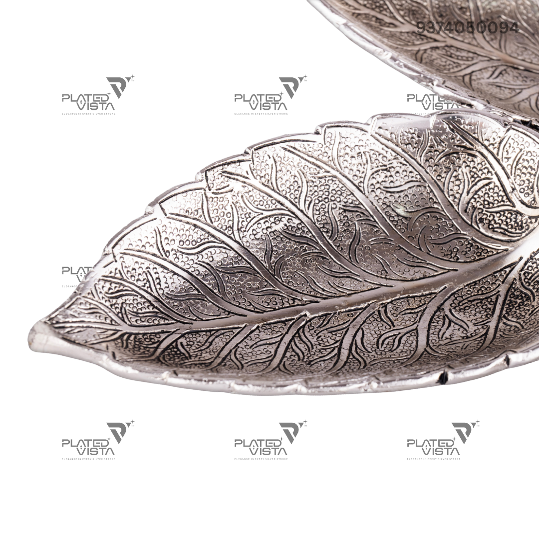 Buccellati Sterling Silver Leaf Bowl