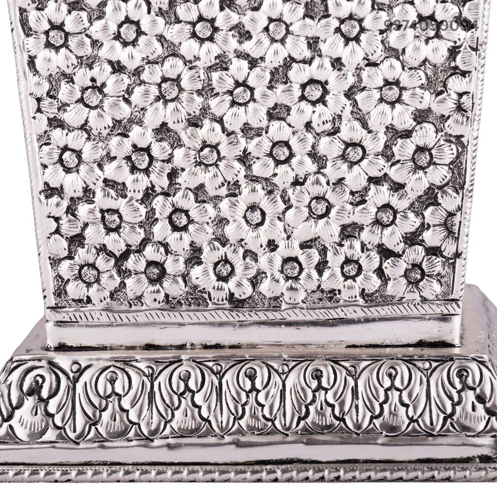 Antique Silver/German Silver Tulsi Pot or Vrindavan