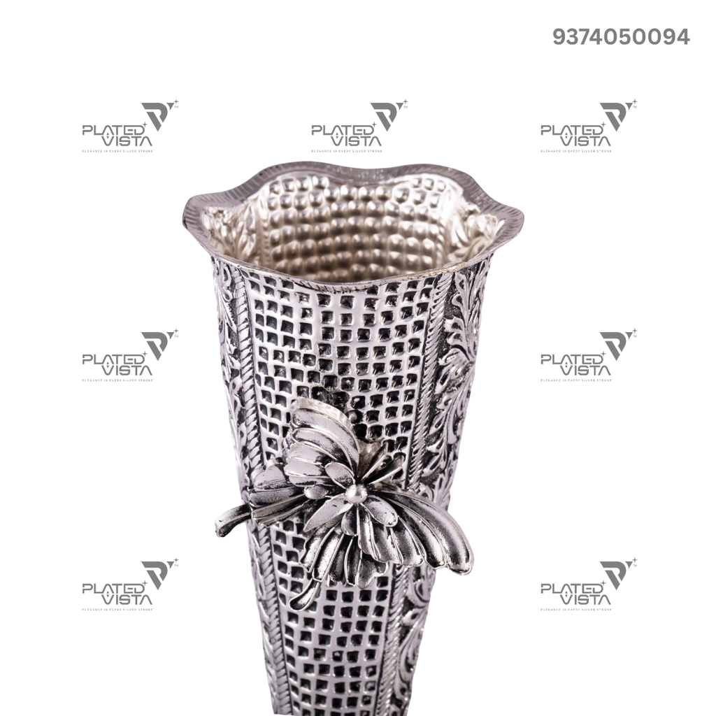 Victorian sterling silver bud vases