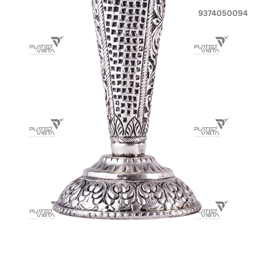 Victorian sterling silver bud vases