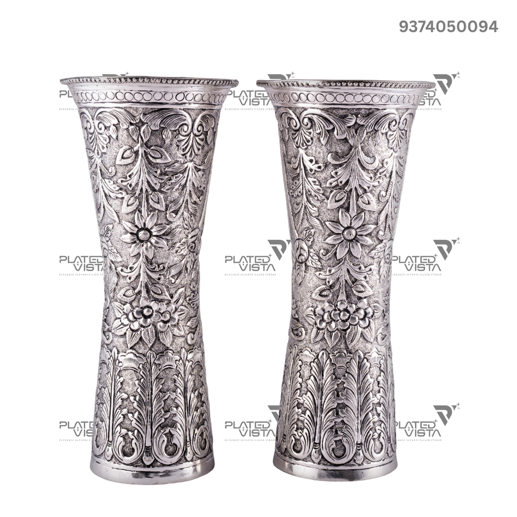 Antique Silver Vases/Flower Pots