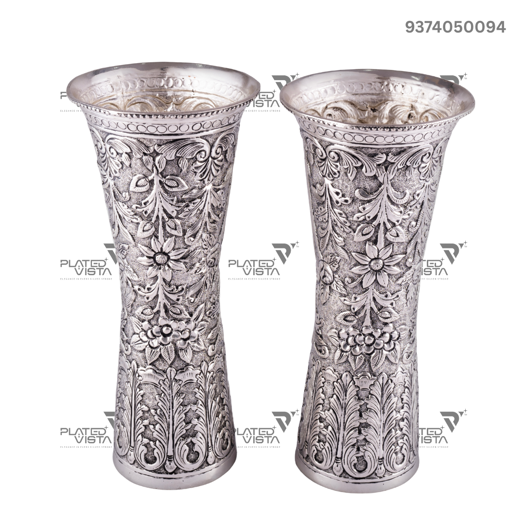 Antique Silver Vases/Flower Pots