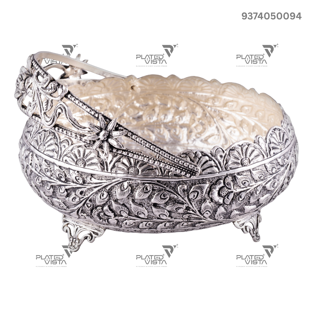 Silver Decorative Bowl/Urli