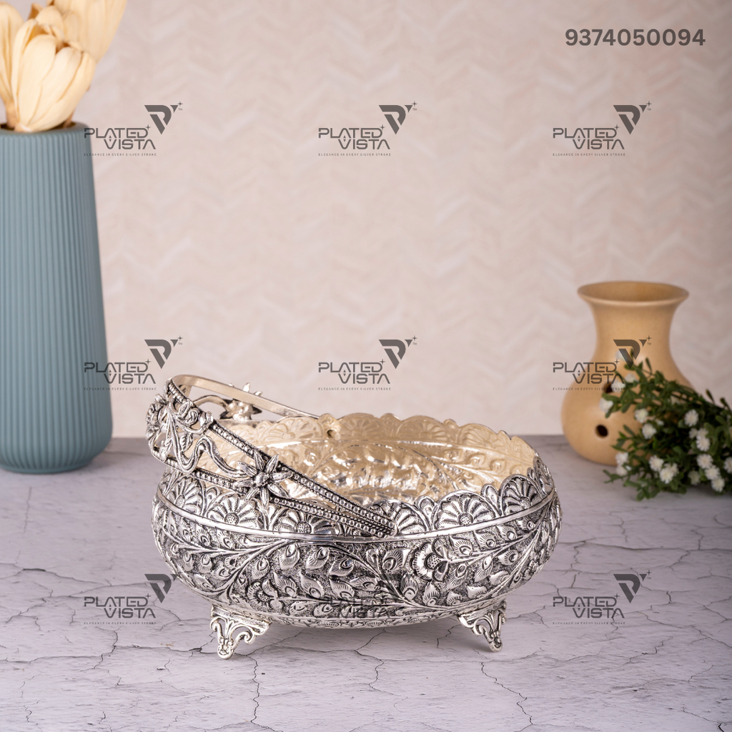 Silver Decorative Bowl/Urli