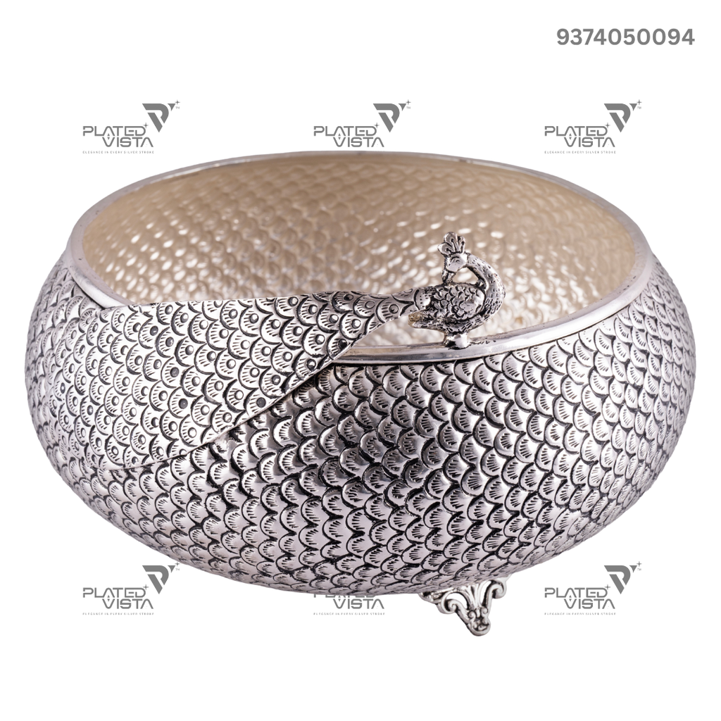 Pure Silver Decorative Bowl/Urli
