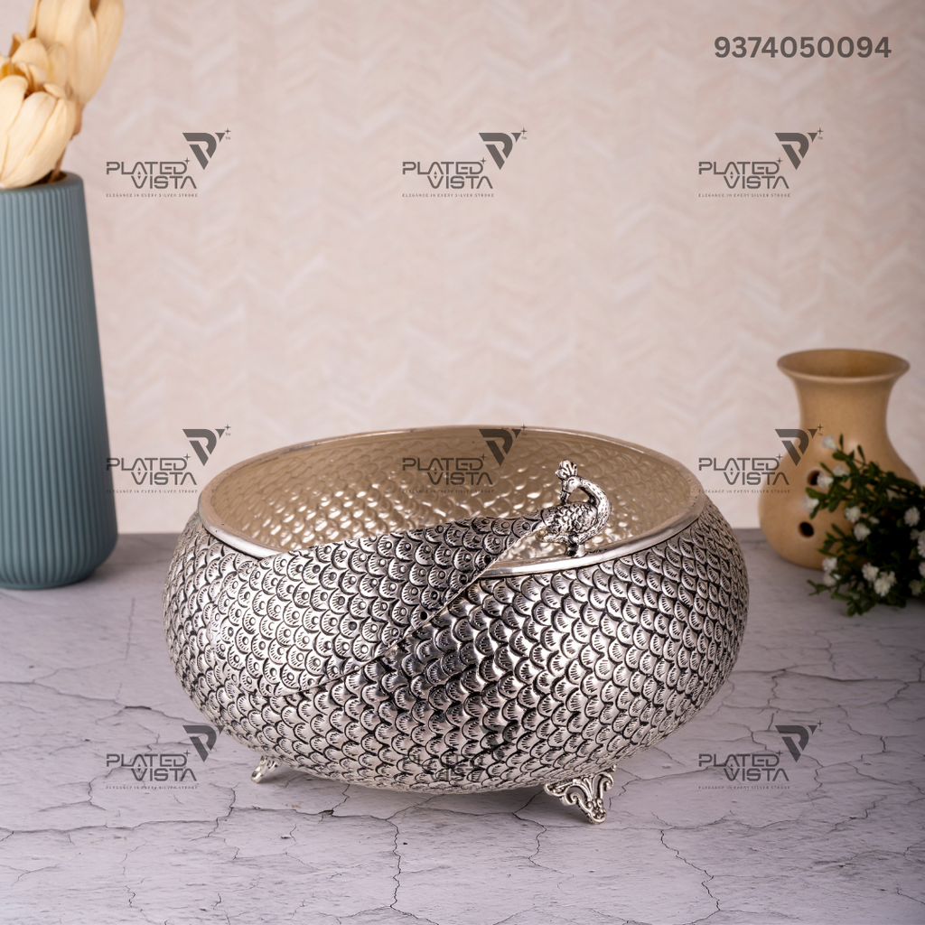 Pure Silver Decorative Bowl/Urli