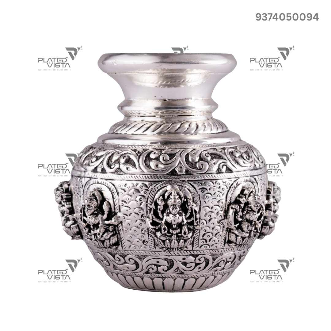 Pure Silver Asthalakshmi Kalash