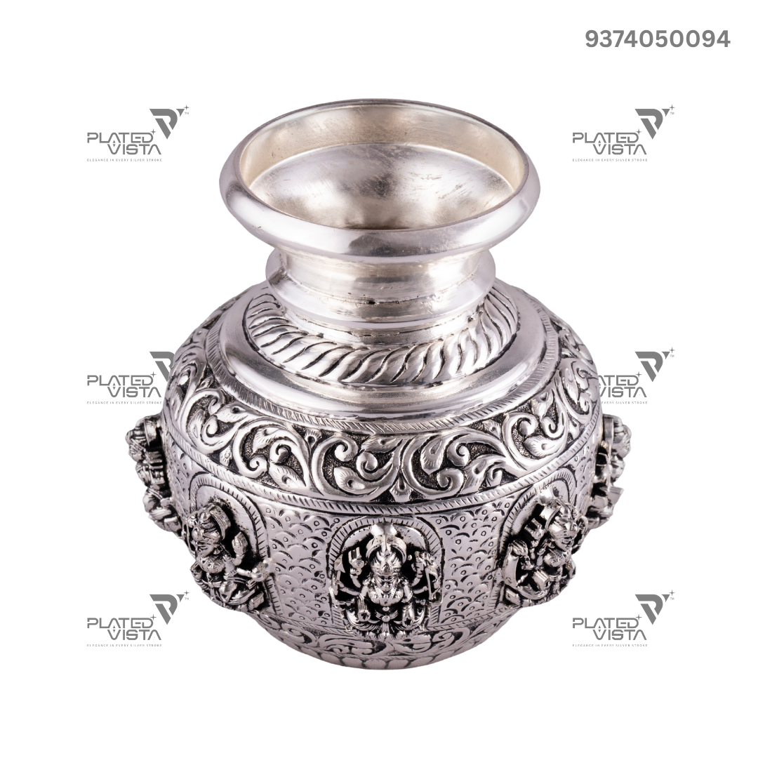 Pure Silver Asthalakshmi Kalash