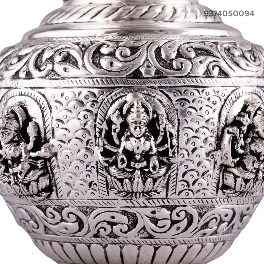 Pure Silver Asthalakshmi Kalash