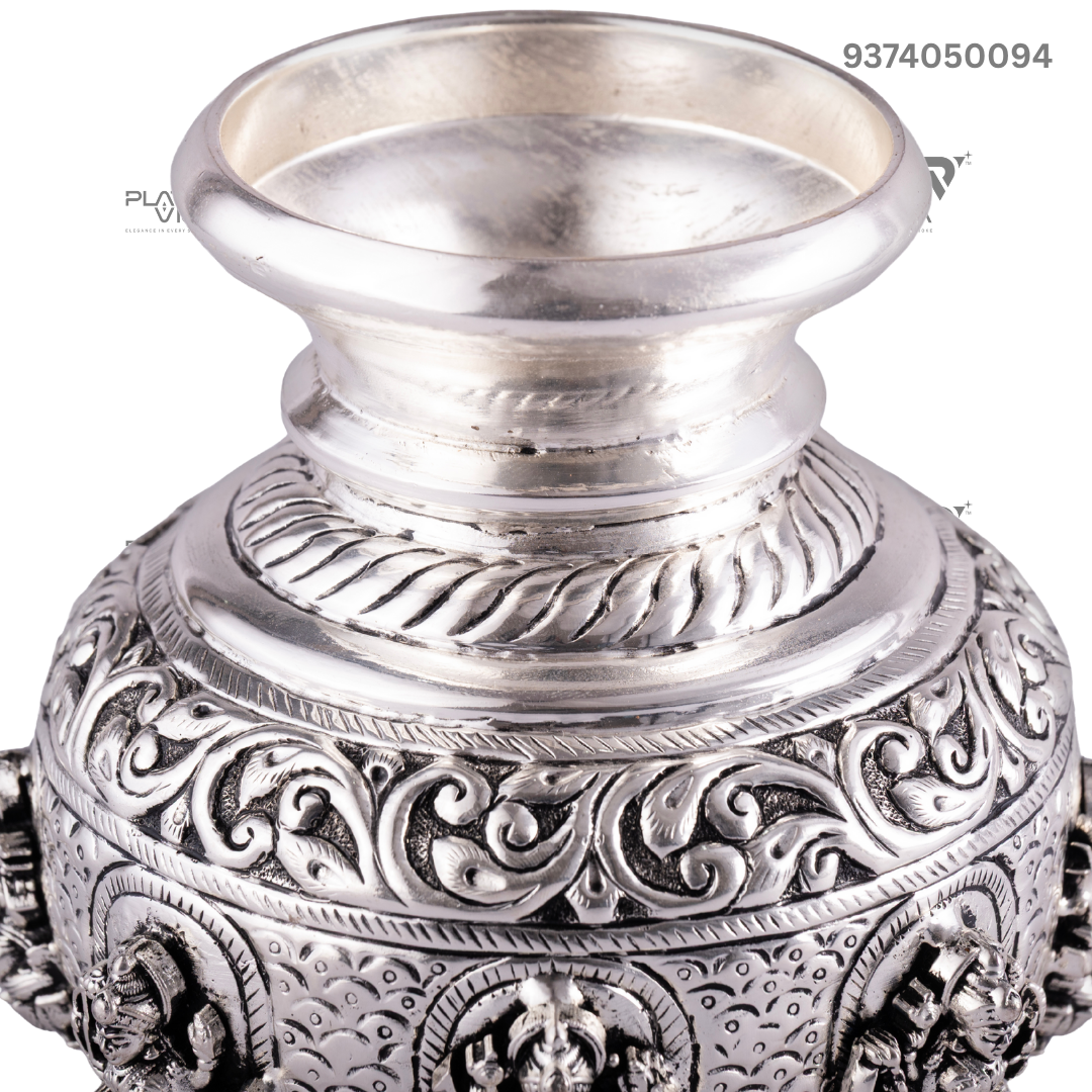 Pure Silver Asthalakshmi Kalash