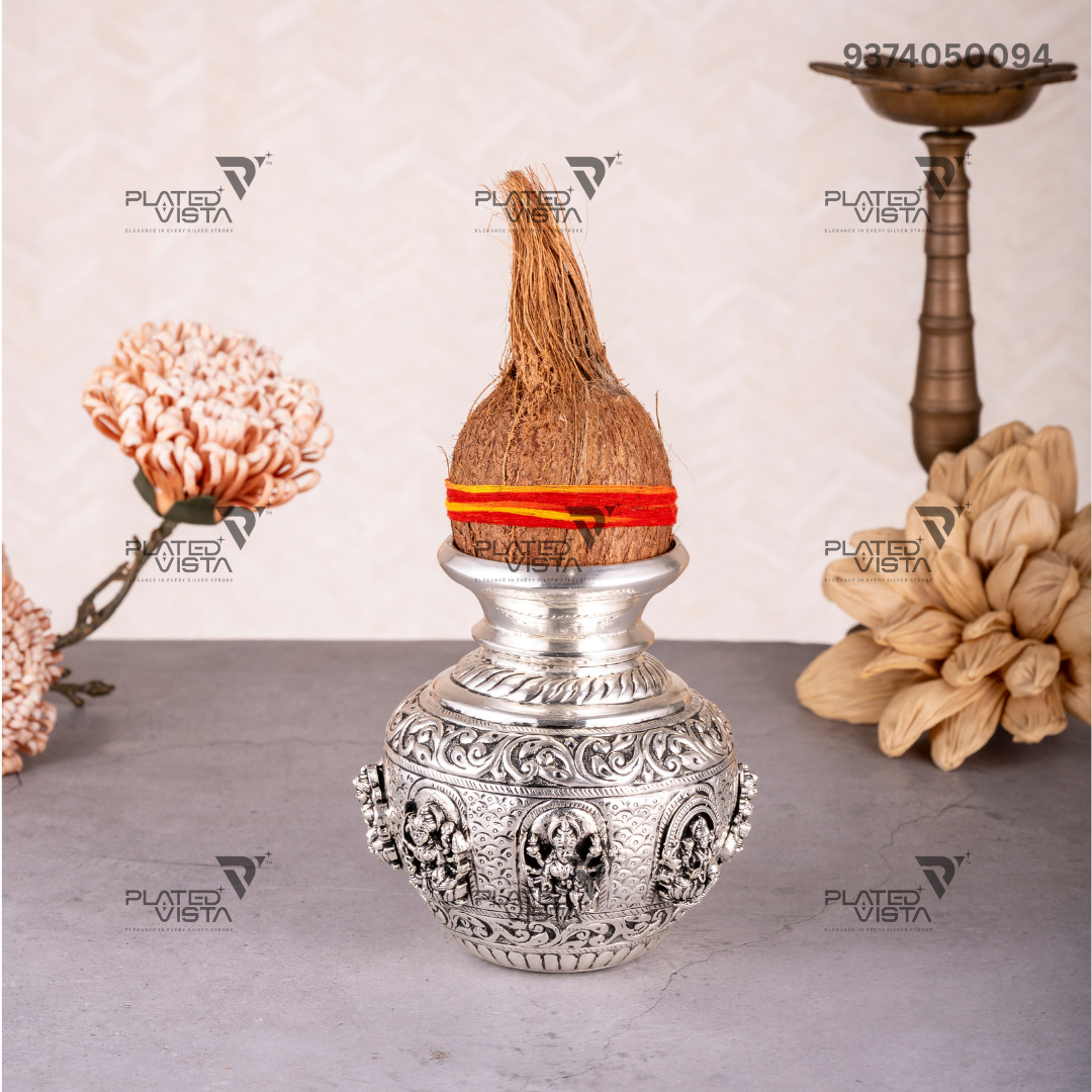Pure Silver Asthalakshmi Kalash