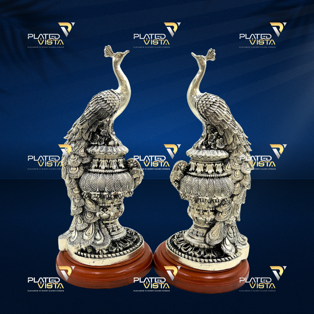 999 SILVER GIFTING PEACOCK PAIR