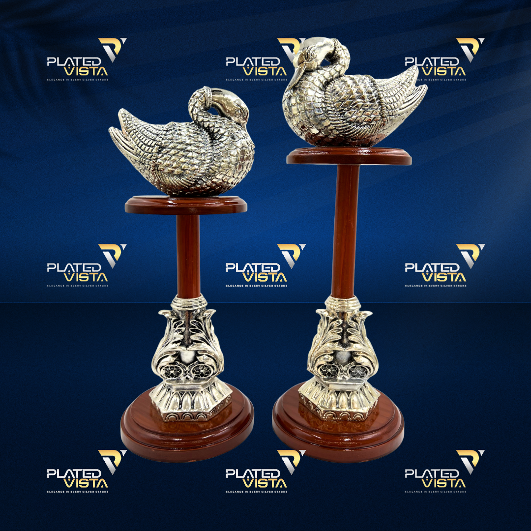 999 SILVER GIFTING SWAN BIG PAIR