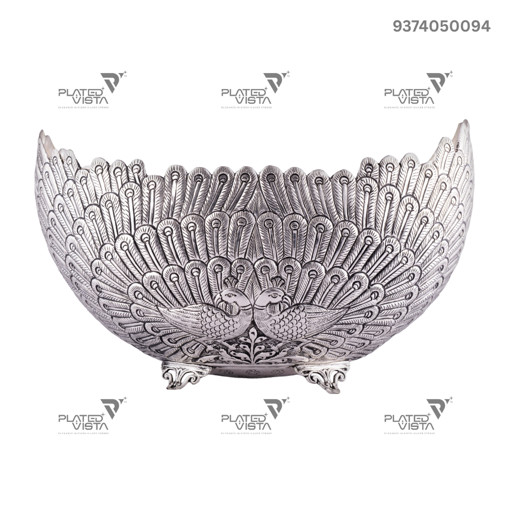 handcrafted silver-Plated Bowl