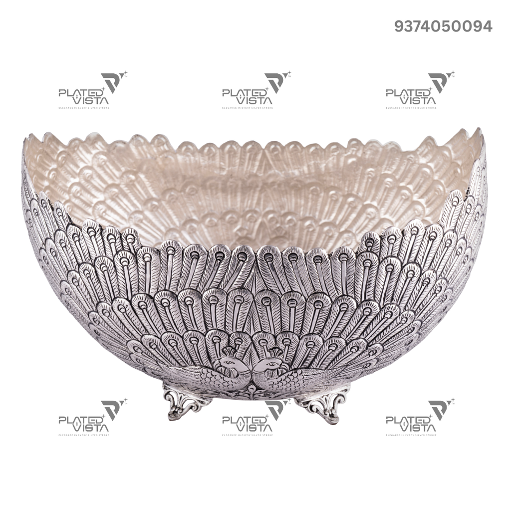 handcrafted silver-Plated Bowl