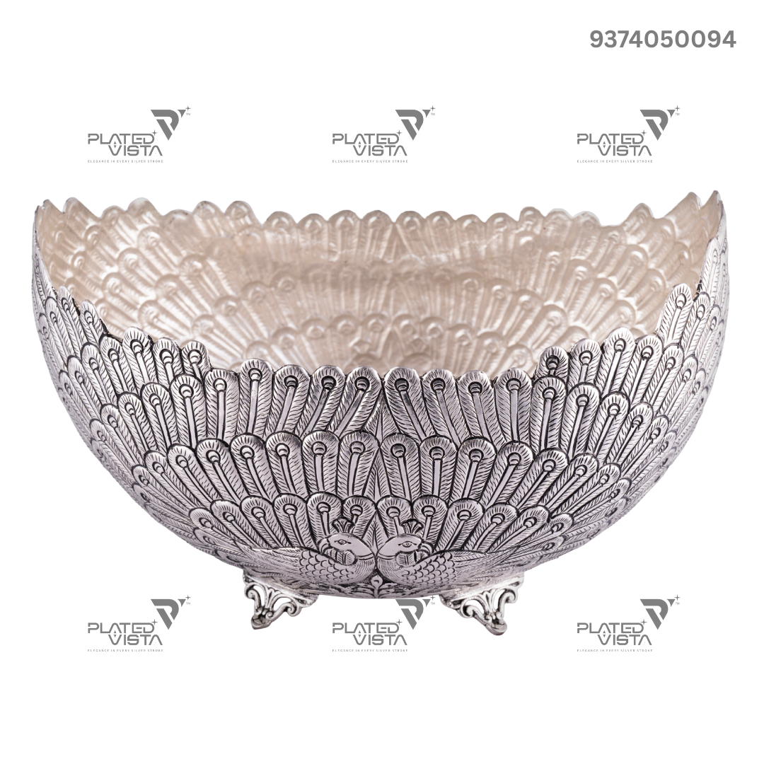 handcrafted silver-Plated Bowl