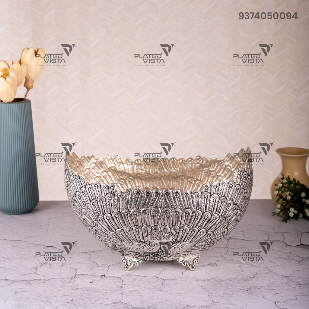 handcrafted silver-Plated Bowl